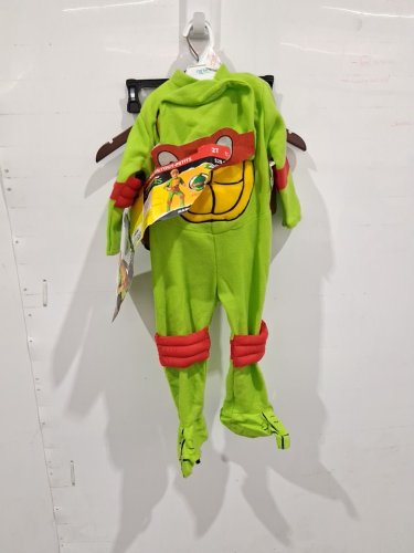 3PC RUBIES TEENAGE MUTANT NINJA TURTLES RAPHAEL COSTUME - 2T - RED/GREEN image 2