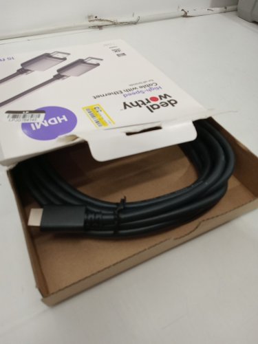 deal worthy High-Speed 4K HDMI Cable with Ethernet - 15ft - black (Model: 008 00 3234) image 4