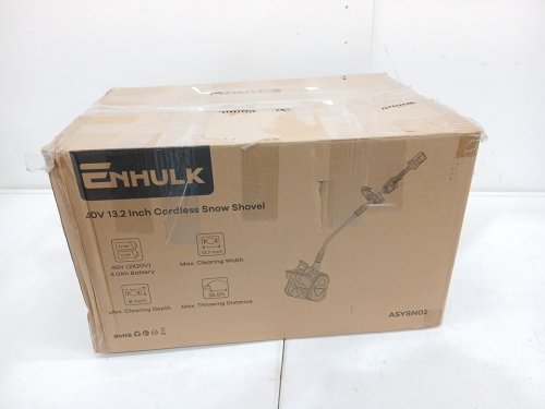 ENHULK ELECTRIC SNOW SHOVEL - 13.5"- 2 X 20V (40V) - BLUE/BLACK (MODEL:ASYSN02) image 2