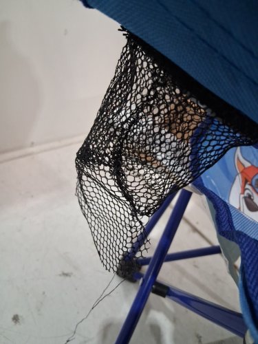 kid's Paw Patrol folding Camping Chair with Cup Holder and Carrying Bag - 90lbs capacity - blue image 3