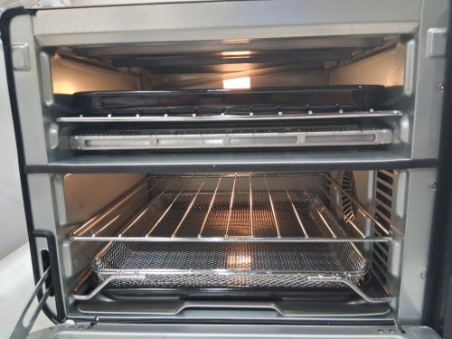NINJA SMART DOUBLE OVEN 12-IN-1 FLEXDOOR SMART FINISH AIR FRY CONVECTION OVEN WITH BUILT-IN THERMOMETER - 120V - STAINLESS STEEL (MODEL: DCT451) image 10