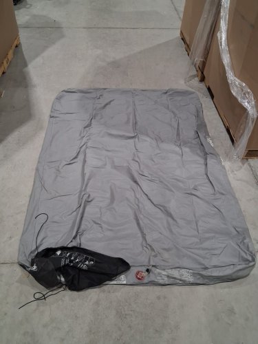 COLEMAN WRAP N ROLL INFLATABLE AIR MATTRESS with built-in storage bag - queen (60" x 80" x 8") - grey/black (model: 2000036846) image 3