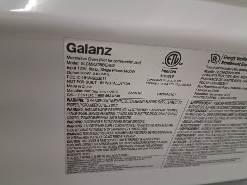 GALANZ RETRO-STYLE DIGITAL MICROWAVE OVEN - 0.7CU FT - bebop BLUE (MODEL: GLCMKZ07BER07) image 6