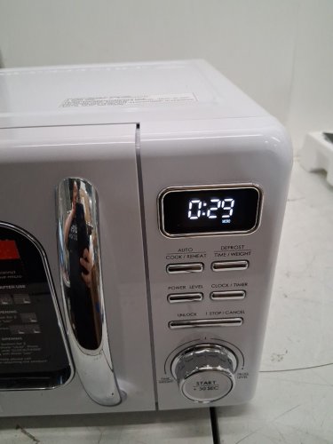 GALANZ RETRO STYLE COUNTERTOP MICROWAVE OVEN - 0.7CU.FT. - WHITE (MODEL: GLCMKZ07WER07) image 5
