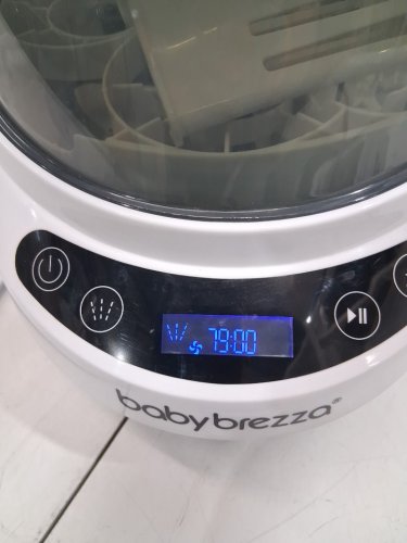 BabyBrezza Bottle Washer Pro 3-in-1 washer/sterilizer/dryer - holds 4 bottles - black/white (model: BRZ0103) image 11