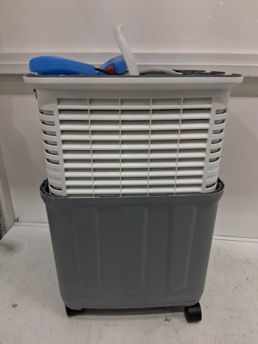 Portable Air Cooler with Water Tank Evaporative Cooling - 8l - white/grey (model: zwn-112) image 4