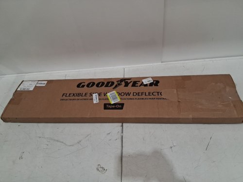 GOODYEAR SHATTERPROOF SIDE WINDOW DEFLECTORS FOR 2020-2026 TOYOTA COROLLA hatchback WITH LICENSE PLATE COVERS - BLACK (MODEL: GY008602) image 2