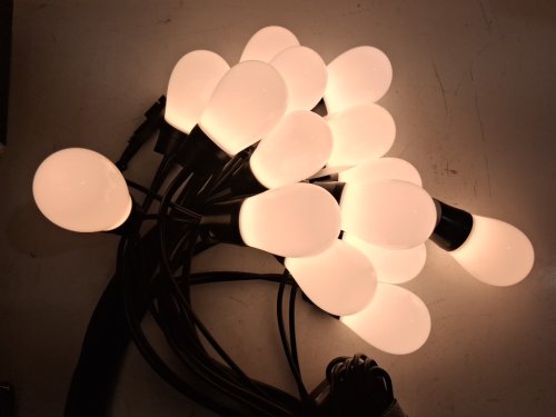 govee s14 outdoor rgbic led string lights with app control - 48ft - black (model: H702A) image 2