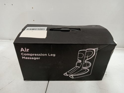 LINGTENG AIR COMPRESSION LEG MASSAGER WITH FOOT HEAT, AIR COMPRESSION LEG MASSAGER - ONE SIZE FITS MOST - BLACK image 2