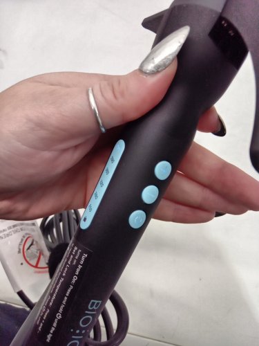 BIO IONIC LONG BARREL PRO CURLING IRON HAIR STYLER - 1.5" - BLACK (MODEL: Z-FGTST-CL-1.5) image 7