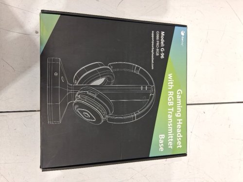 Earbay bluetooth Wireless Gaming Headset with RGB Transmitter Base - 2.4Ghz - White/BLACK/RGB (Model: G-96) image 2