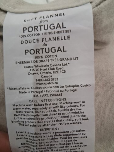 4PC Soft Flannel From Portuguese Sheet Set - King - Beige (Model: 2906663) image 5