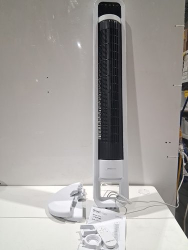 omnibreeze premium 38" Rotating tower fan with wifi CONTROL, 5-SPEEDS & REMOTE - white/BLACK (model: 5333021/dc2313r-g) image 3