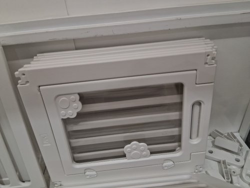 10PC RAXIPET ACRYLIC DOG PLAYPEN WITH A ROOF - WHITE image 8