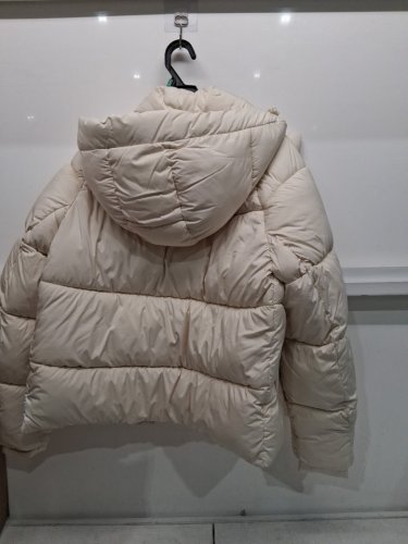 women's Levi's Hooded Puffer Jacket - medium - cream (Model: LW4RP854) image 5
