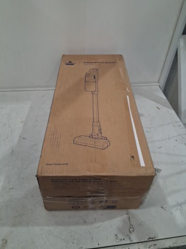 bissell powerclean cordless self-standing stick vacuum with led headlights - white (model: 4173b) image 2