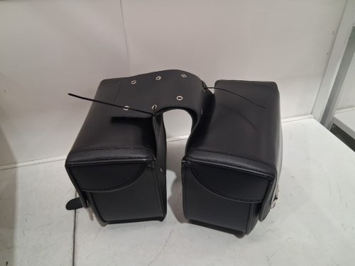 kemimoto Waterproof motorcycle Saddlebags - 15L - compatible with grom/ z125/ navi motorcycles - black/red image 5