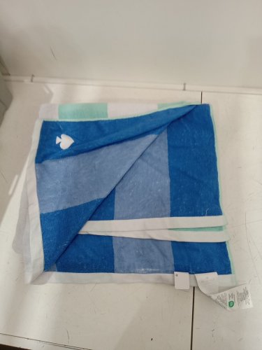 Kate Spade Reversible Beach Towel - 40″ x 72″ - blue/white image 2