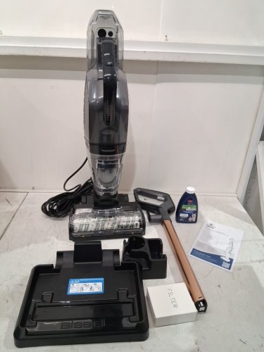 Bissell crosswave hydrosteam plus multi surface wet & dry vacuum - grey/gold (model: 3515b) image 3