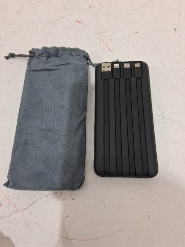 CHARMAST POWER BANK WITH BUILT IN CABLES - 10000 MAH - 5 3/4" - BLACK (MODEL: W1148) image 3