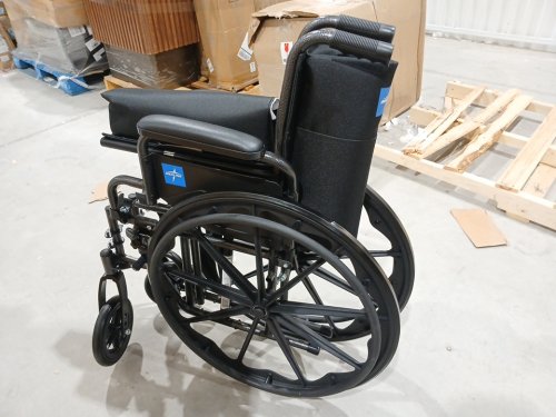 MEDLINE GUARDIAN K1 WHEELCHAIR - 300LB CAP - BLACK (MODEL: K1166N22S) image 3