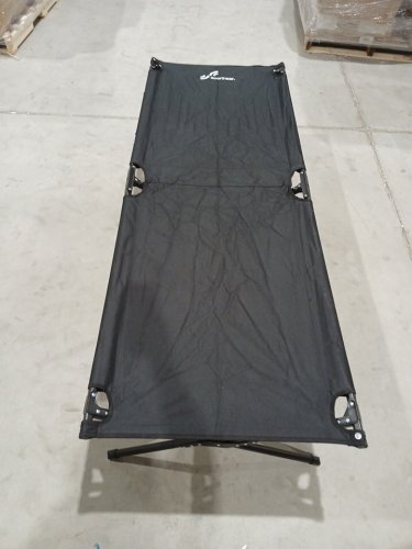 SPORTNEER ULTRALIGHT FOLDING PORTABLE CAMPING COT BED WITH 330LB CAP - 78" X 28" - BLACK (MODEL: FCC-02) image 4