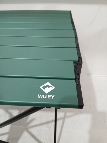 VILLEY Folding portable aluminum Camping Table - large / 20" x 24" - Green (model: vy21008) image 5