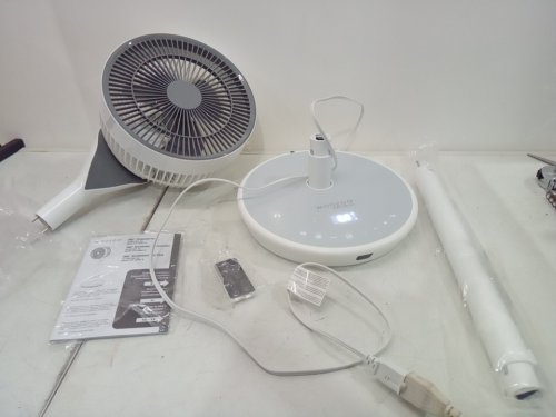 IRIS USA WOOZOO Pedestal Standing Fan with Remote - 12speeds - white\grey (model:100137) image 3