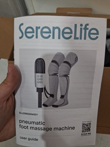 SereneLife Air Compression Full Leg Massager - Grey - (Model: SLLGMSGR41GY/FE-7204B) image 5