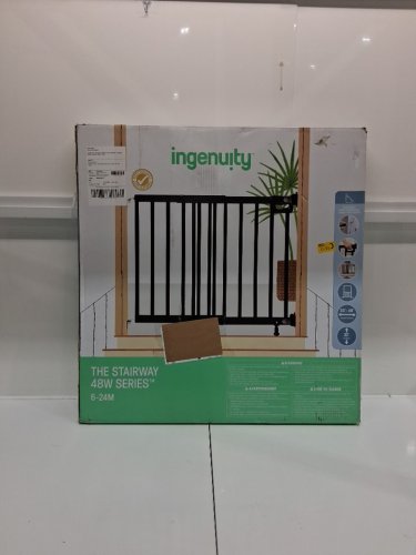 SUMMER BY INGENUITY the stairway 48w series baby gate - 32" x 30" to 48" - black (model: 17016 ) image 2
