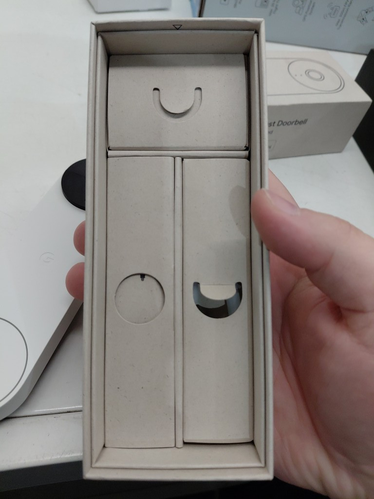 GOOGLE NEST WI-FI DOORBELL - USB-C RECHARGEABLE BATTERY - SNOW (MODEL: GWX3T / GA01318-CA) image 4