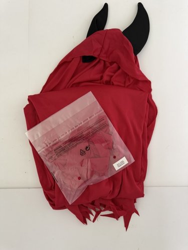 2PC MEN'S RUBIES DEVIL COSTUME - MEDIUM (32-34) - RED (STYLE: DEVIL / DIABLE) image 2
