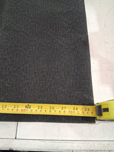 needle-punched utility runner carpet - 2ft x 60" - grey/black image 3