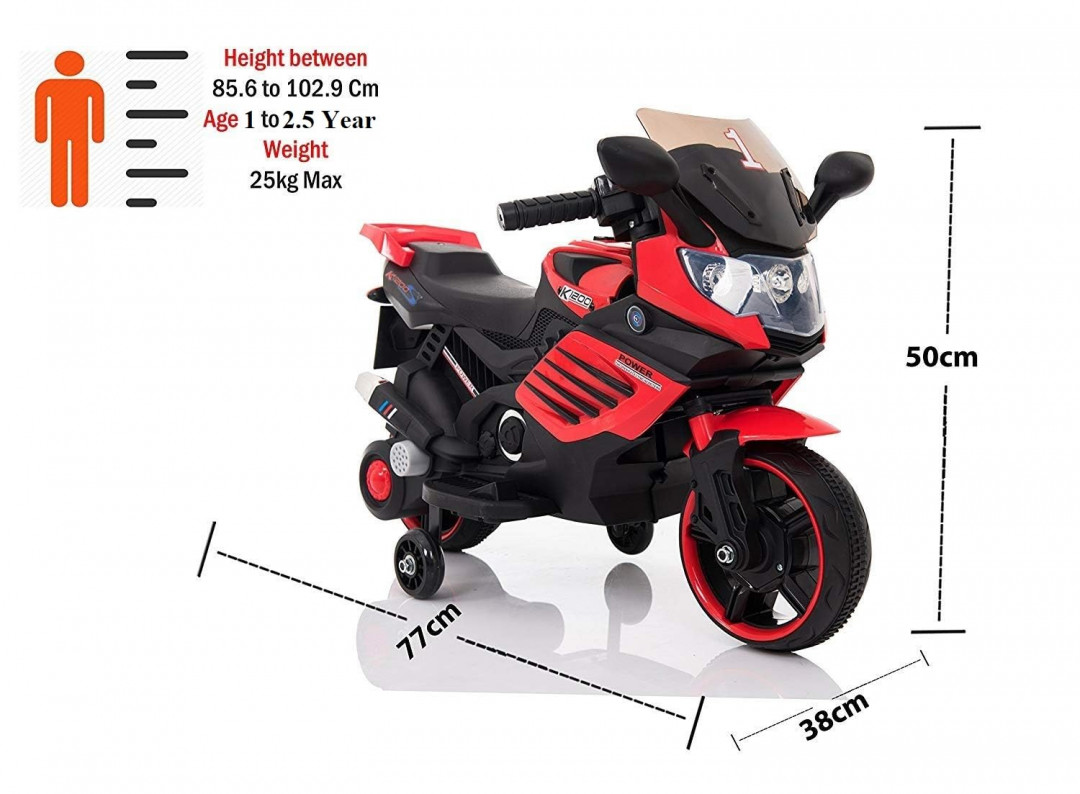 Srecap Spark Kids Battery Operated Ride on Bike 6 Month to 2 Year Kids - Blue (MODEL: LQ-158) image 2