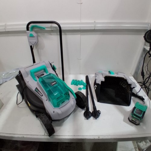 LITHELI CORDLESS LAWN MOWER - 13"- GREEN/BLACK - (MODEL: D03004551) image 3