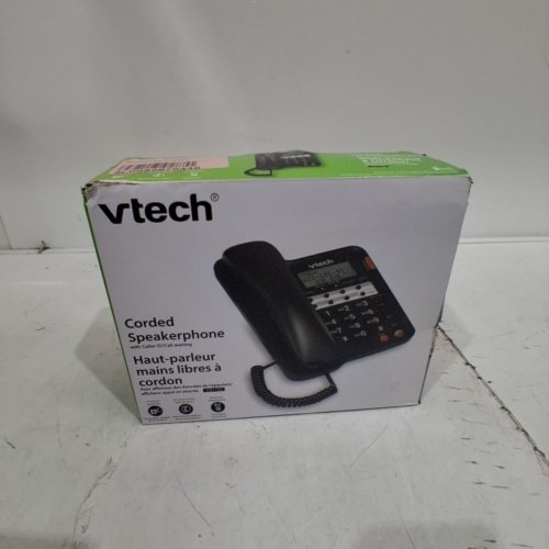 VTECH CORDED SPEAKERPHONE WITH CALLER ID - BLACK (MODEL: CD1153-BK) image 4