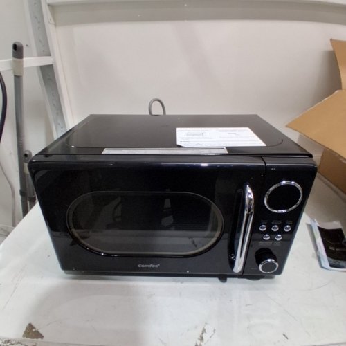 COMFEE RETRO COUNTERTOP MICROWAVE OVEN - 0.7CU.FT - 700W - BLACK(MODEL: CMO-AM20CK) image 4