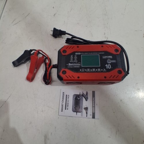 COREBOX SMART BATTERY CHARGER AND MAINTAINER - 12 V 10A; 24 V 5A - RED AND BLACK (MODEL: H-10CD) image 3