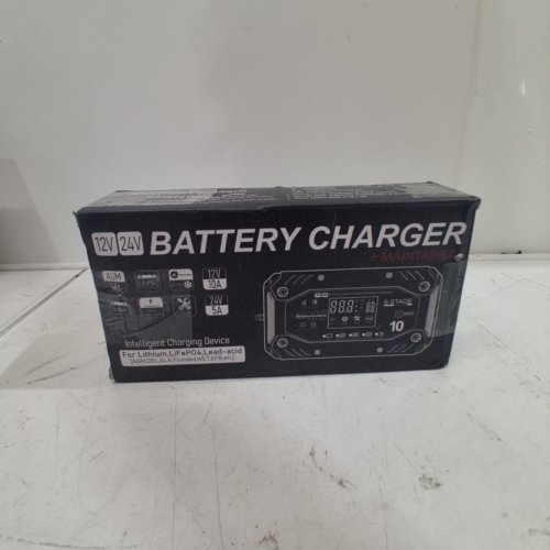 COREBOX SMART BATTERY CHARGER AND MAINTAINER - 12 V 10A; 24 V 5A - RED AND BLACK (MODEL: H-10CD) image 4