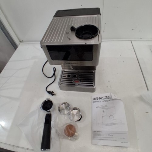 8-IN-1 AIRMSEN ESPRESSO MACHINES WITH CONICAL BURR GRINDER - 20 BAR - STAINLESS STEEL (MODEL: BCM2316) image 3