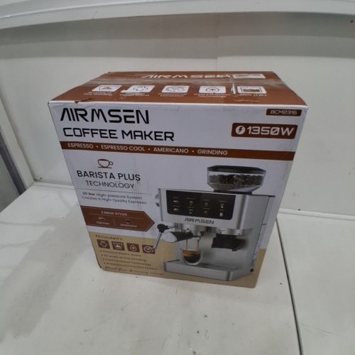 8-IN-1 AIRMSEN ESPRESSO MACHINES WITH CONICAL BURR GRINDER - 20 BAR - STAINLESS STEEL (MODEL: BCM2316) image 7