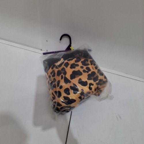 5PC GIRLS SASSY LEOPARD COSTUME - LARGE (10-12) - BLACK AND LEOPARD PRINT image 4