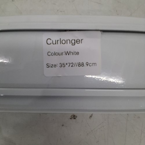 CURLONGER CORDLESS ZEBRA ROLLER BLIND - 35" X 72" - WHITE image 2