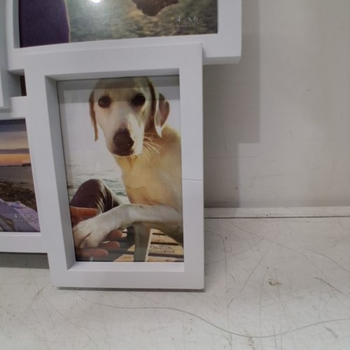 MALDEN INTERNATIONAL DESIGNS 9 PHOTO OPENING DIMENSIONAL COLLAGE WALL FRAME - 4" X 6" - WHITE image 3