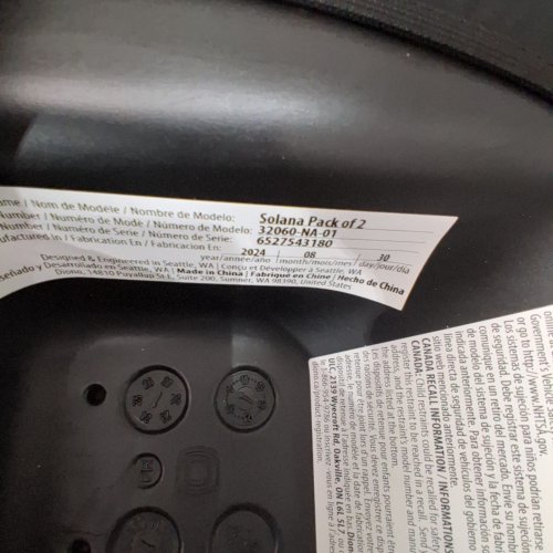 2PK DIONO SOLANA NO LATCH BACKLESS BOOSTER CAR SEAT SET WITH CUPHOLDERS AND REMOVABLE WASHABLE COVERS - FOR KIDS 40-120LBS - CHARCOAL BLACK (MODEL: 32060-NA-01) image 2