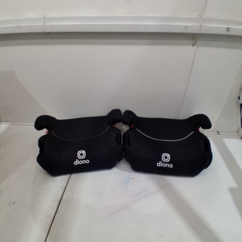 2PK DIONO SOLANA NO LATCH BACKLESS BOOSTER CAR SEAT SET WITH CUPHOLDERS AND REMOVABLE WASHABLE COVERS - FOR KIDS 40-120LBS - CHARCOAL BLACK (MODEL: 32060-NA-01) image 3