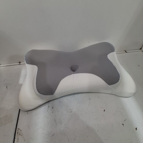 MOONORAH MEMORY FOAM CERVICAL PILLOW - WHITE AND GREY image 2