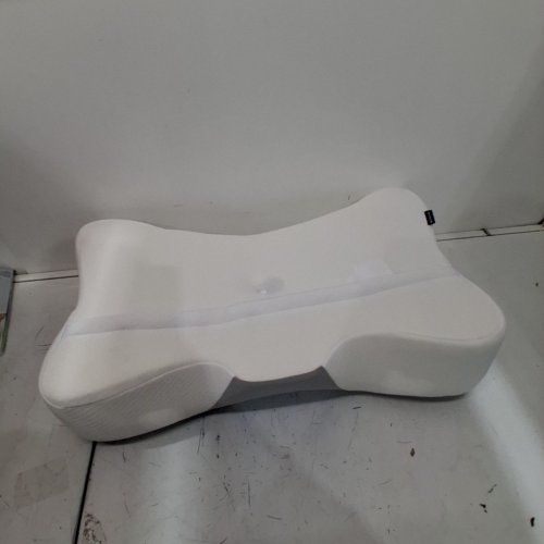 MOONORAH MEMORY FOAM CERVICAL PILLOW - WHITE AND GREY image 3