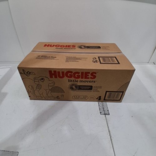 150PK HUGGIES LITTLE MOVERS DIAPERS - SIZE 4 - WHITE image 2