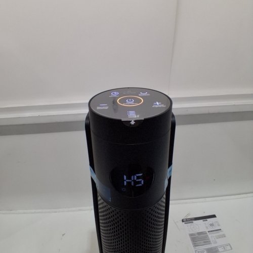 DREO SOLARIS OSCILLATING ELECTRIC TOWER SPACE HEATER WITH REMOTE, 5 HEAT MODES & 3 FAN MODES - 1500W - 30" - BLACK (MODEL: DR-HSH008) image 2